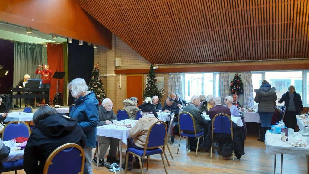 Christmas trees at Ilkeston Methodist church tree festival 2023