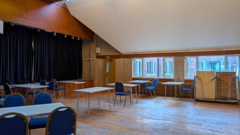 The Hall and Stage at Ilkeston Methodist Church