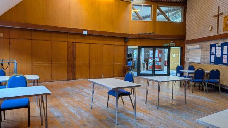 The Hall and Stage at Ilkeston Methodist Church