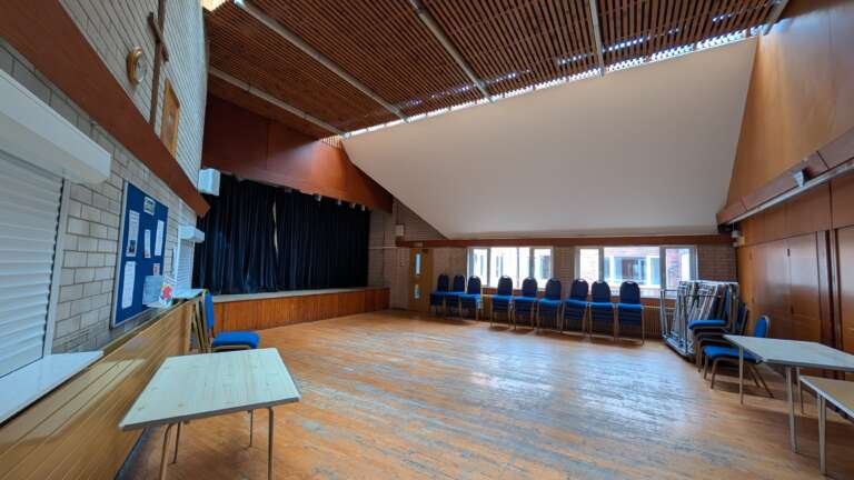 The Hall and Stage at Ilkeston Methodist Church