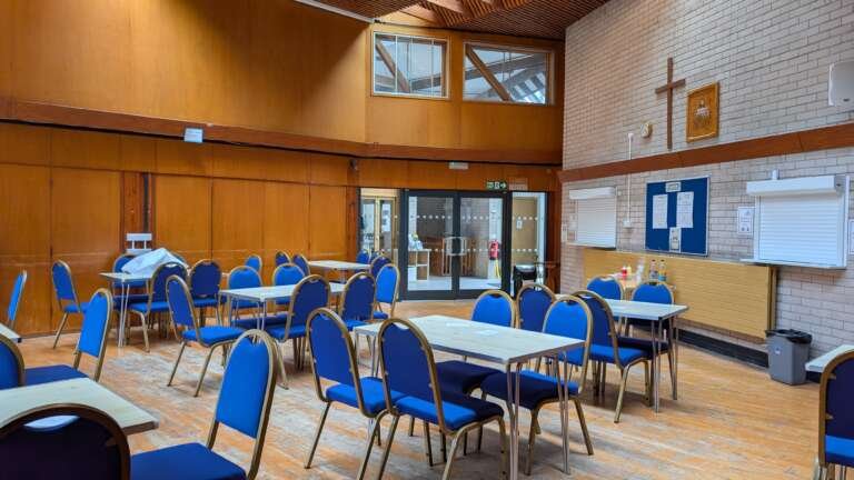 The Hall and Stage at Ilkeston Methodist Church